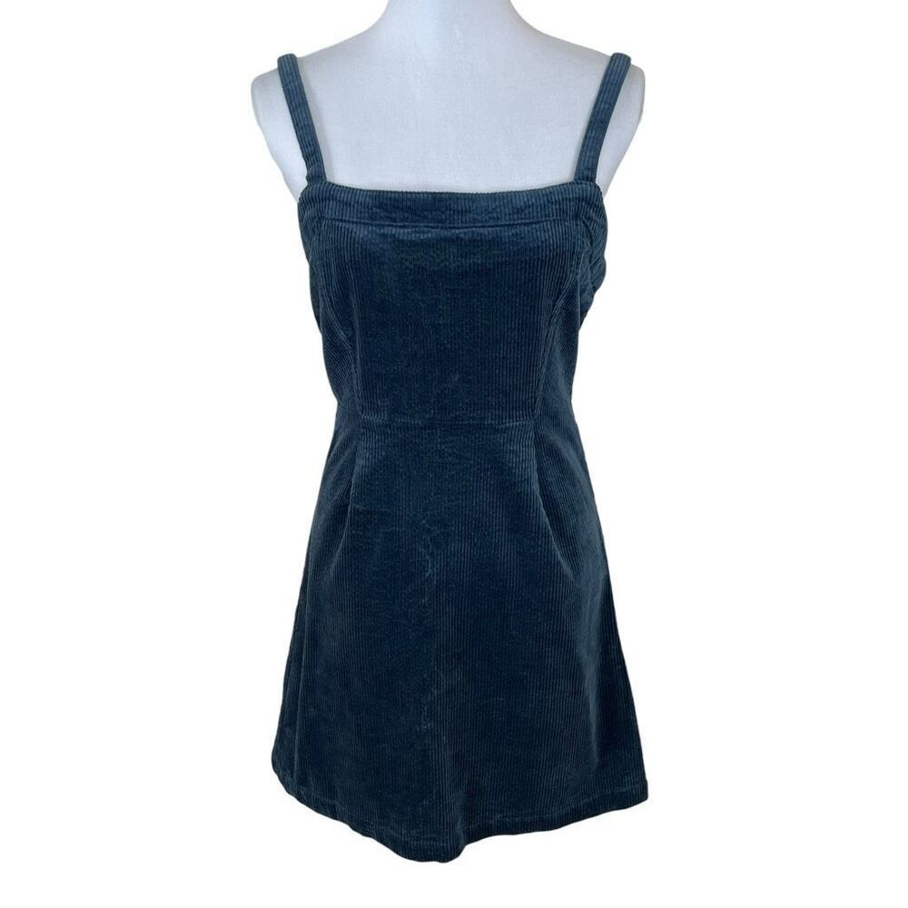 O’Neill Langford Corduroy Dress Slate Blue Size Medium